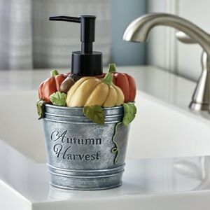 Harvest Fall Bucket Soap & Lotion Pump Dispenser